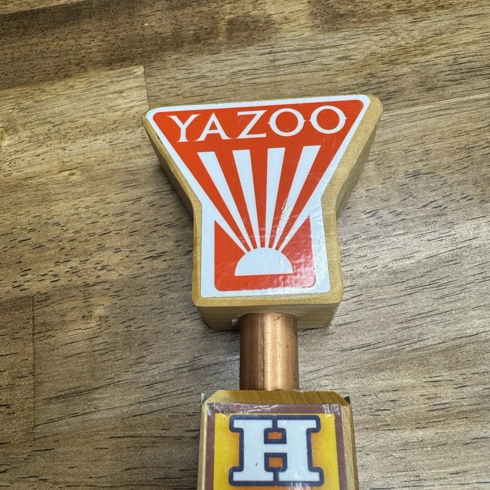 Yazoo Hefeweizen Beer Tap Handle Wood Brewery Bar Pub Mancave Decor